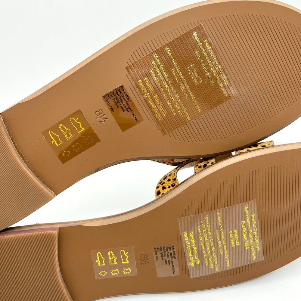 New Madewell Women's Dyed Calf Hair Slip On Sandals - Size 8.5 - Picture 7 of 7